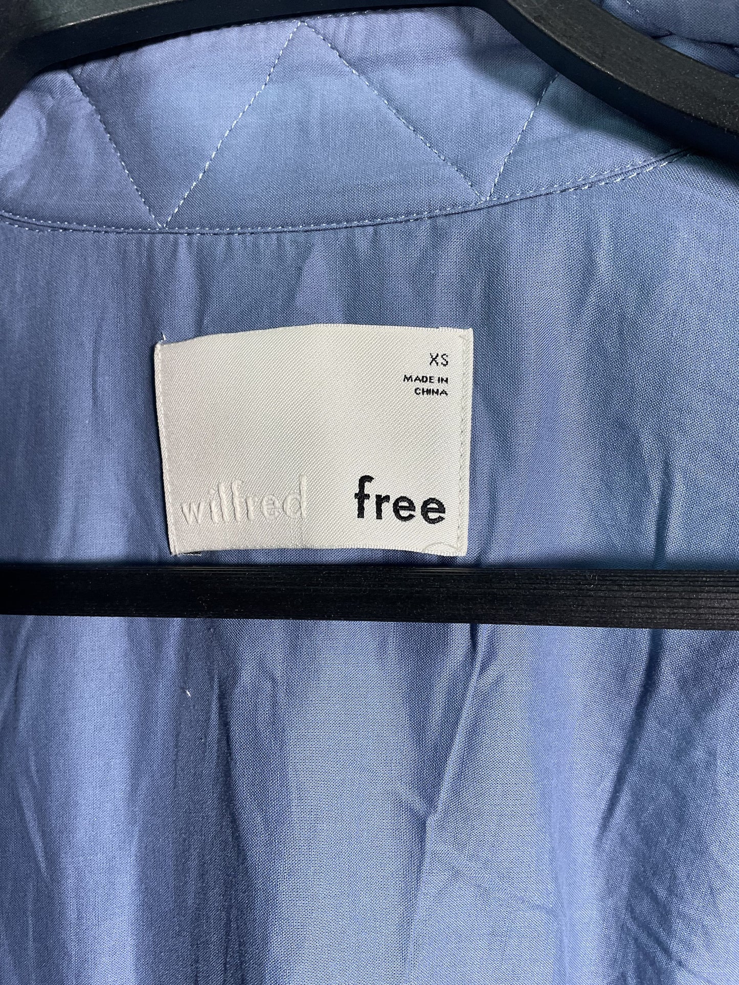 Wilfred Free Blue Wool Blend Button Up Jacket - Size XD