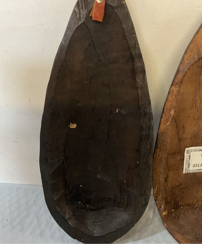 Pair Of Vintage Handcrafted In Ghana African Masks