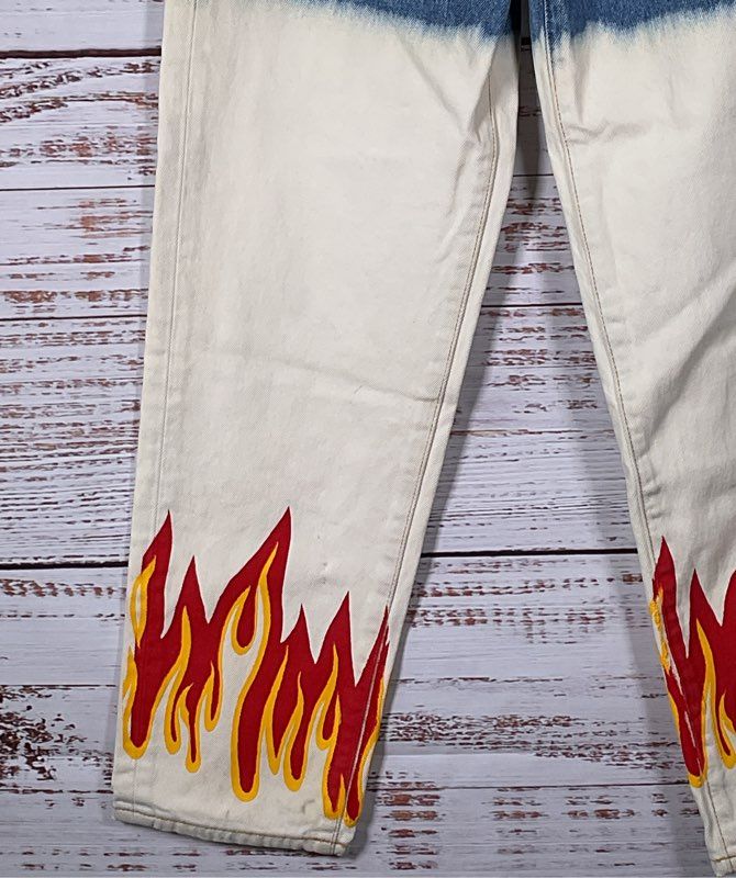 Carmar Denim Marietta High Rise Boyfriend Flame Jeans Multicolor 25