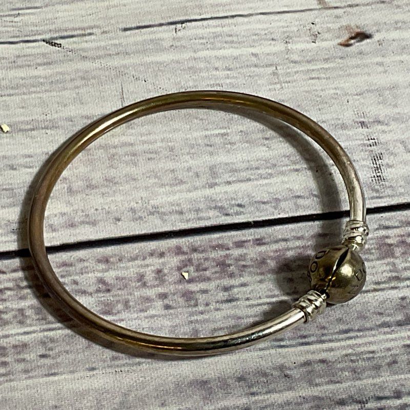 PANDORA Sterling Silver 925 Ale 7.5" Bangle Bracelet- 8.42g