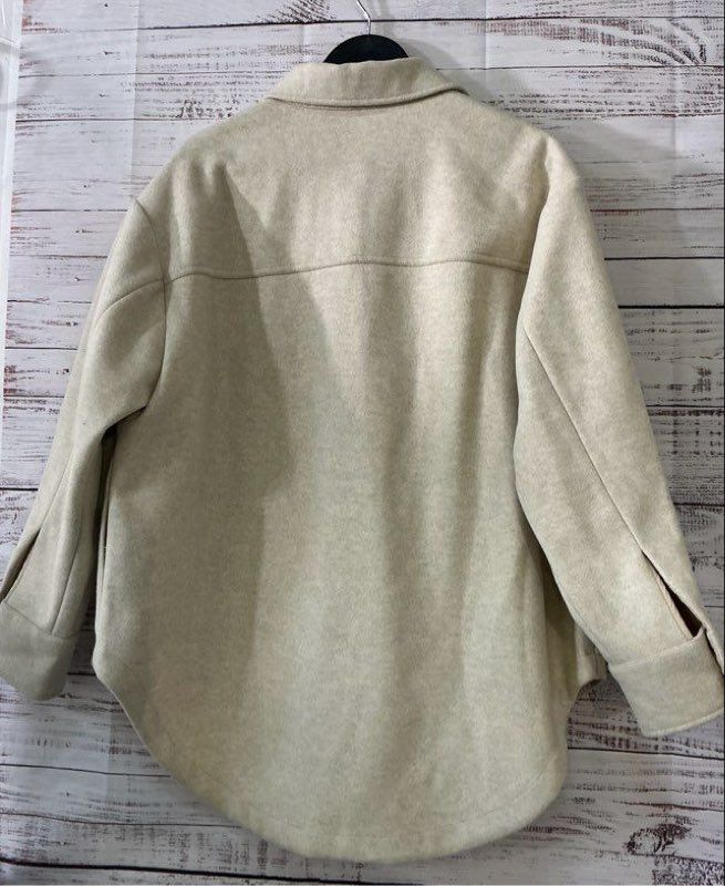Women's Good American Beige Shirt/ Jacket Size XXS/XS GREAT FOR FALL!