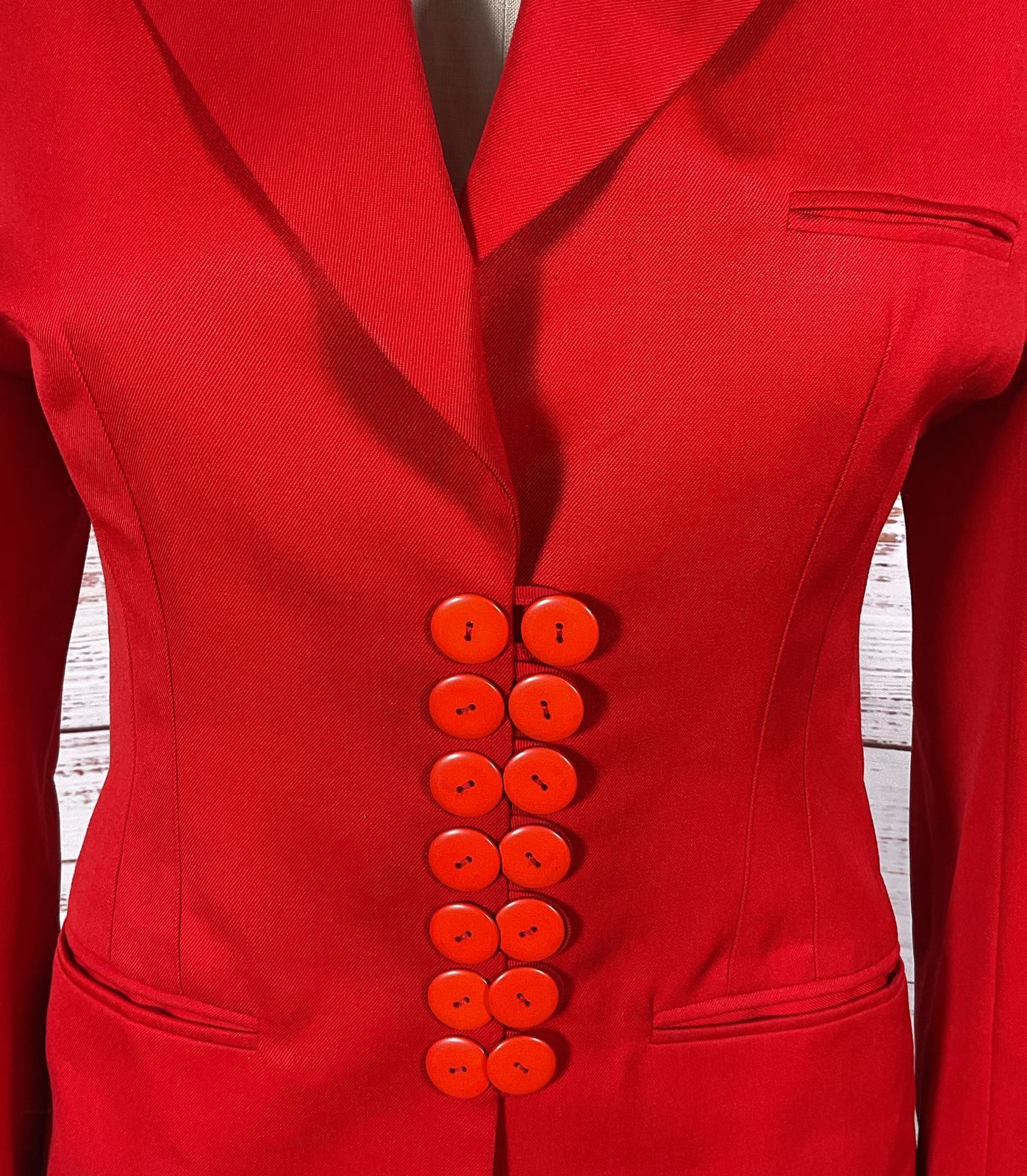 Kamosho Pour Marina Sitbon Vintage Blazer Jacket Red