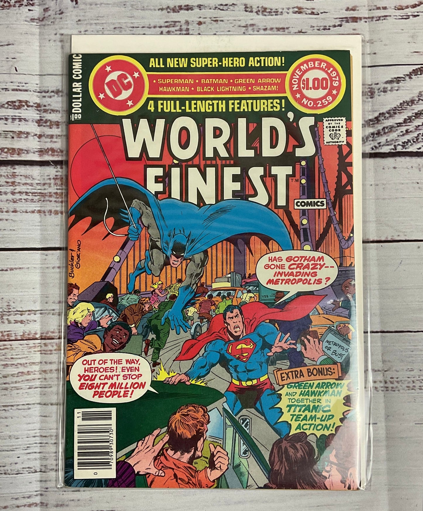 VTG 1980 DC Comics World's Finest LOT of 4 Superhero Comic Books