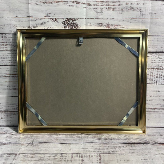 VTG. 1999 The Disney Store Lithograph Print Mulan In Golden Frame