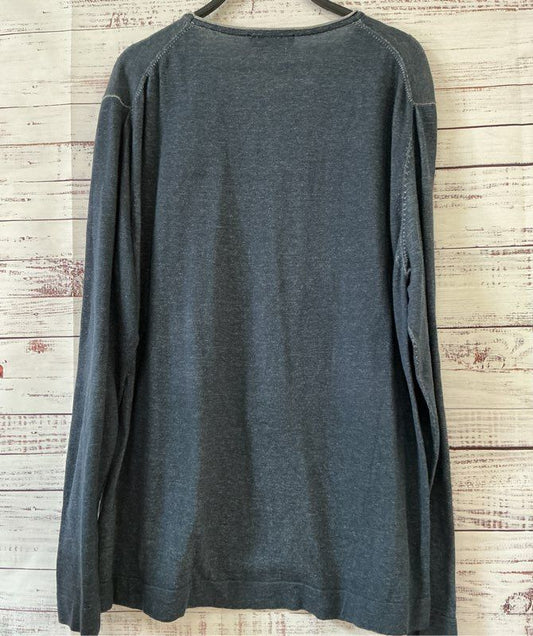 Men's Contigiano in Bottega Blue Cotton Sweater Size L