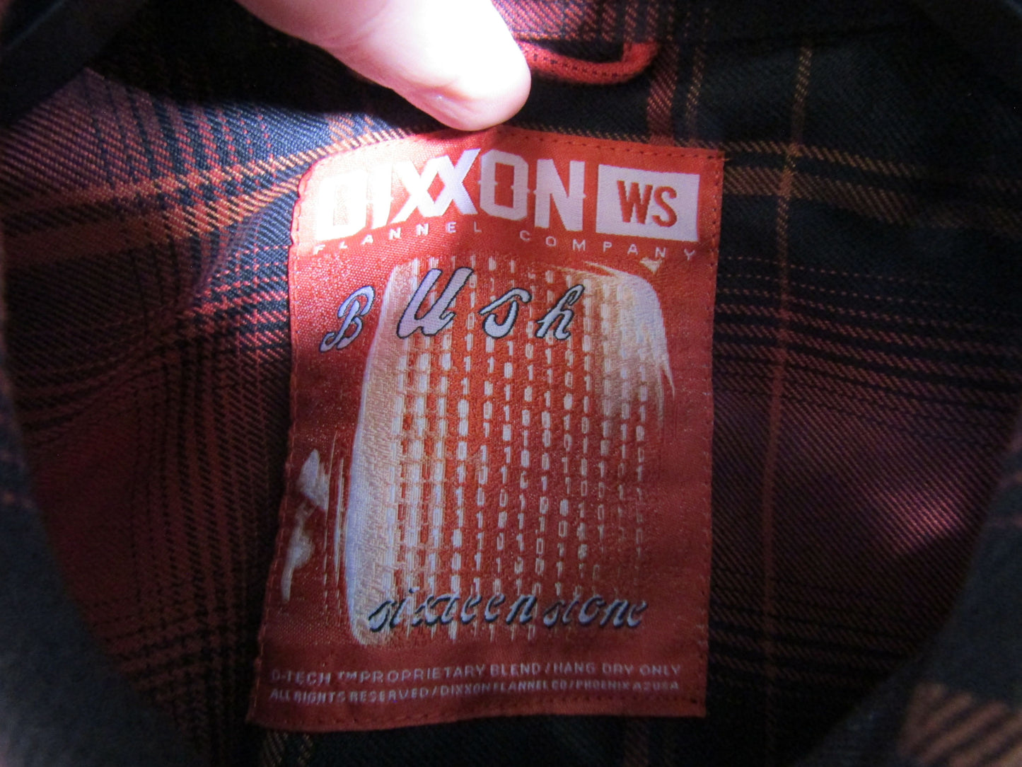 Dixxon Bush Sixteen Stone Women's Red Plaid Flannel Shirt Size S