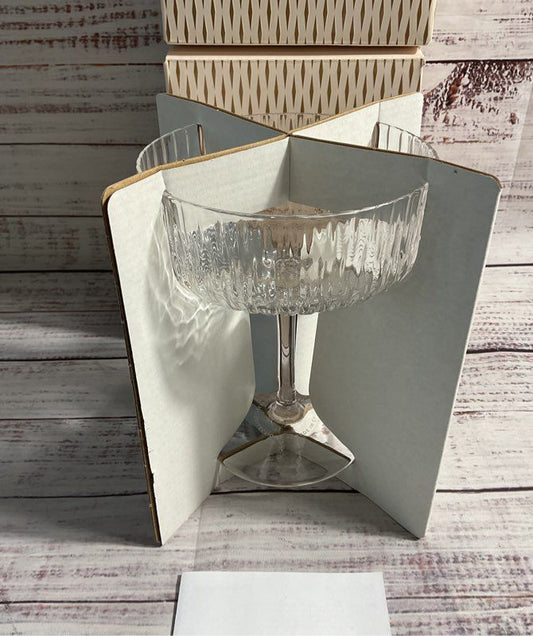 2 New Nespresso Fusalp 335ml Barista Festive Glass Ltd Edition Nib Martini Glass