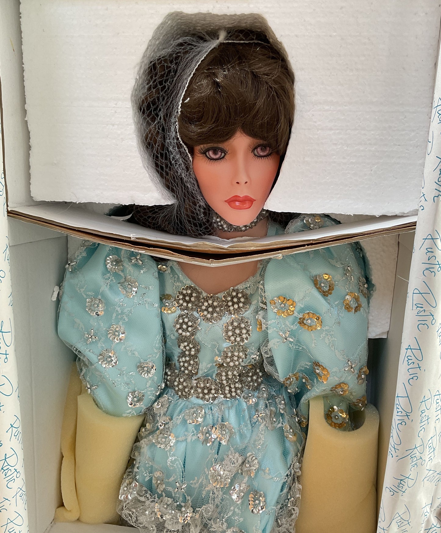 Gorgeous Rare 36" Rustie Tori Artist Porcelain Aurora Doll Collector's 1999