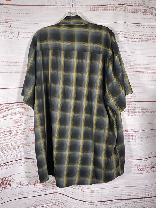 Dixxon Black Yellow Short Sleeve Flannel Chambers - Size 2XL