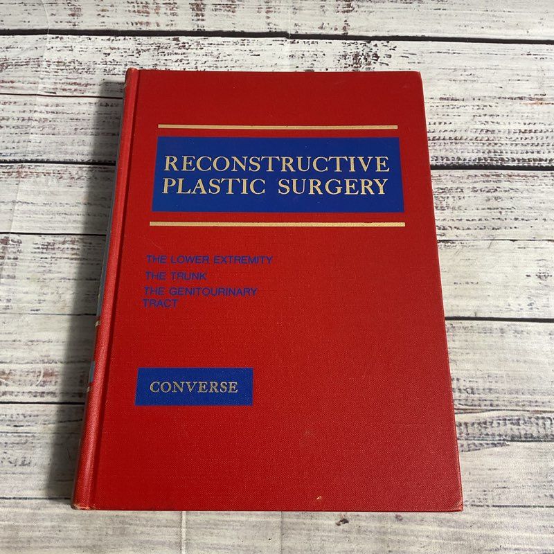 Vtg. Reconstructive Plastic Surgery Converse Second Edition Hardcover Book