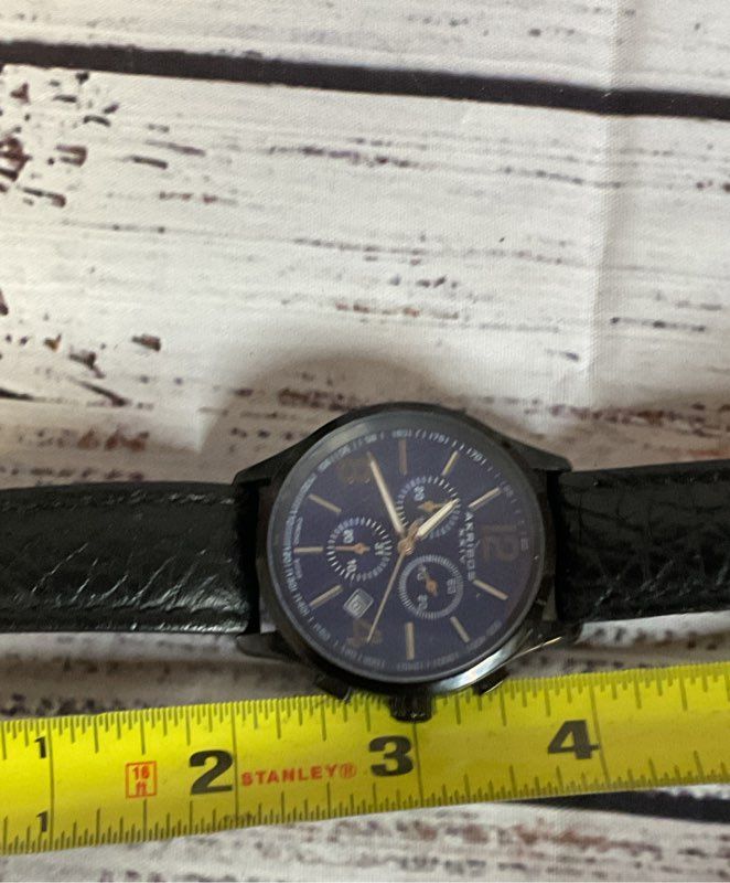 Akribos XXIV AK719BU Stainless Steel Sapphire Coated Crystal Swiss Watch