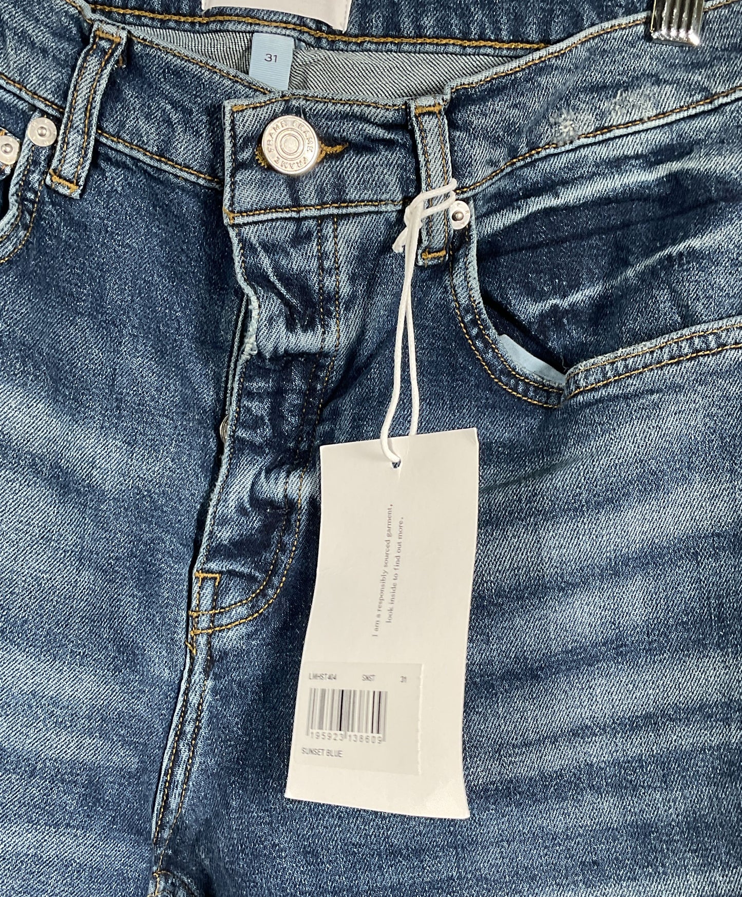 Frame Men's the Straight Whiskered Jeans Sunset Blue 31