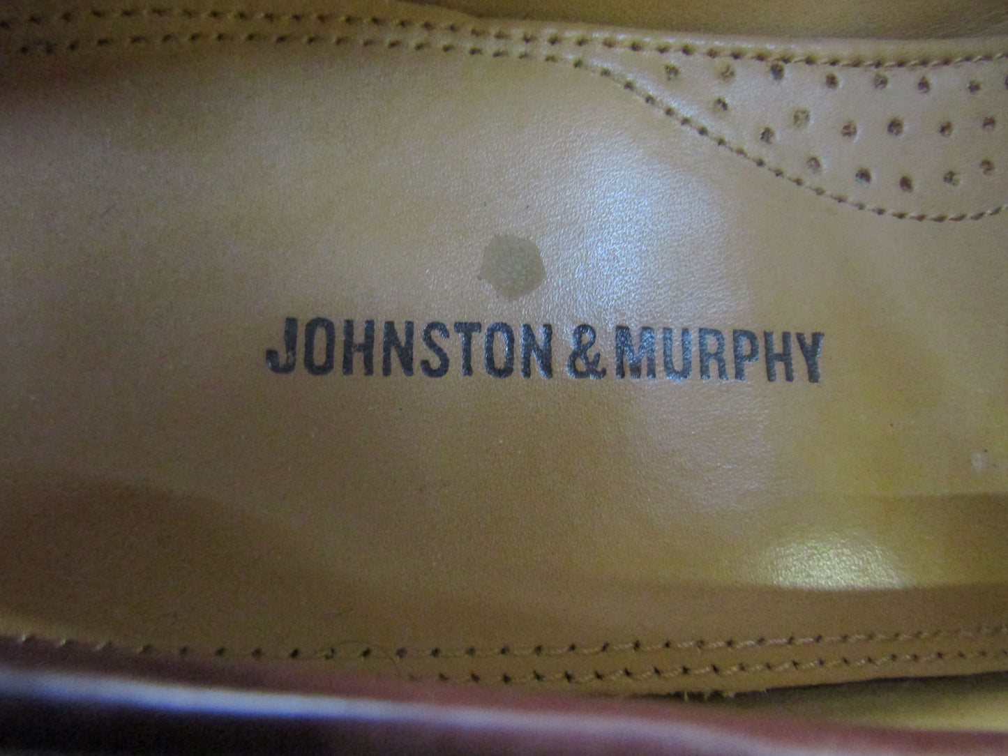 Johnston & Murphy Men's Brown Leather Woven Loafers Size 10.5