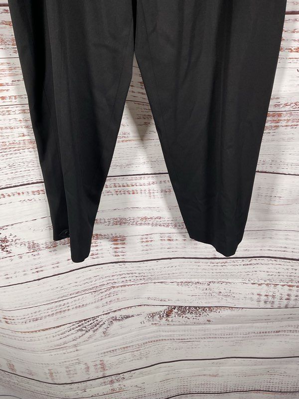 Eskandar Women's Black Wool Blend Trouser Pants Size 4 Made in England