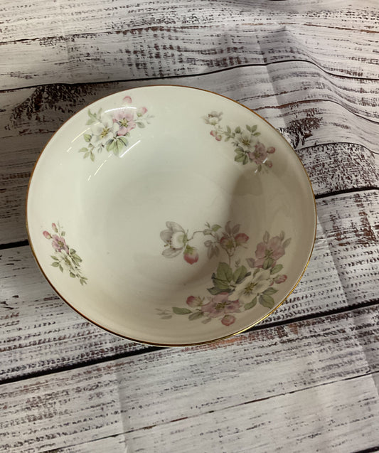 Tirschenreuth Bavaria Germany Apple Blossom White Porcelain Serving Bowl