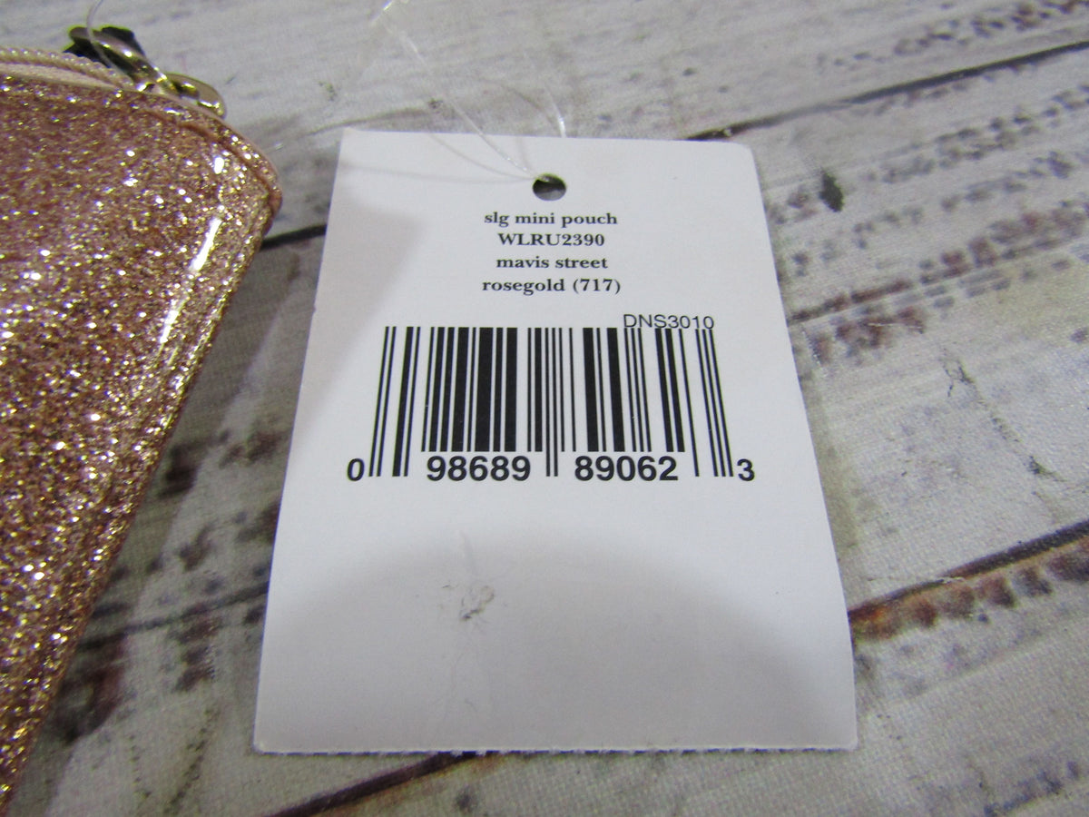 Kate Spade Mavis Street Gia Women's Rose Gold Metallic PVC Pouch
