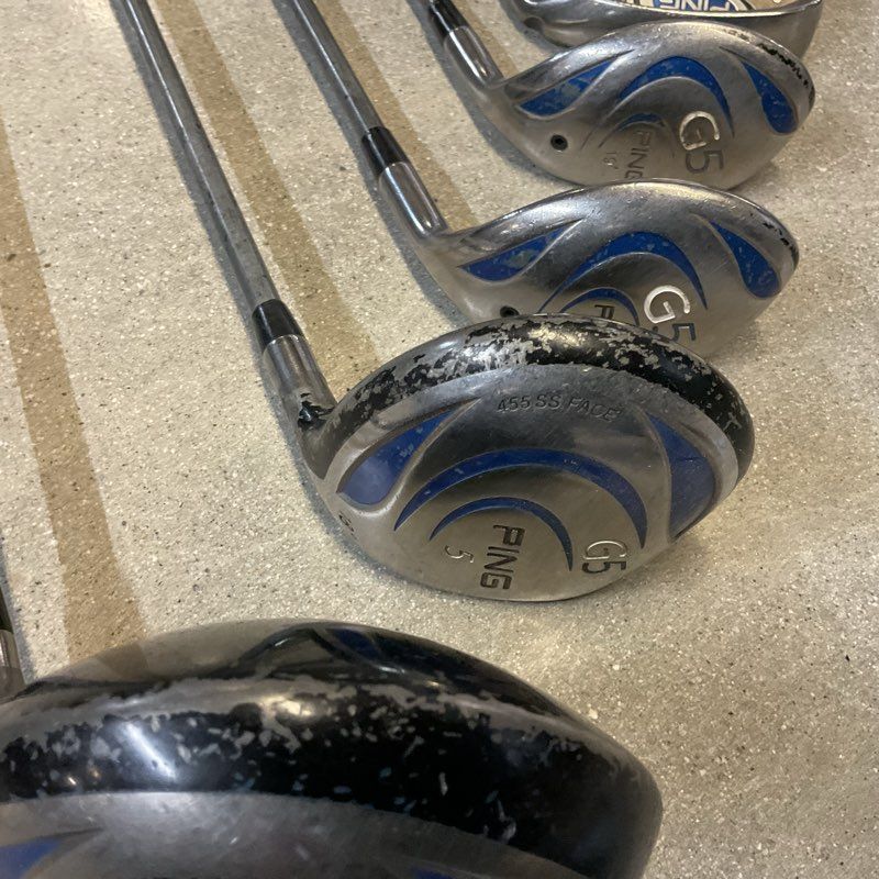 PING G5 TFC 100 Set of 7 Clubs - Driver, Hybrids, 7, 8, W Irons
