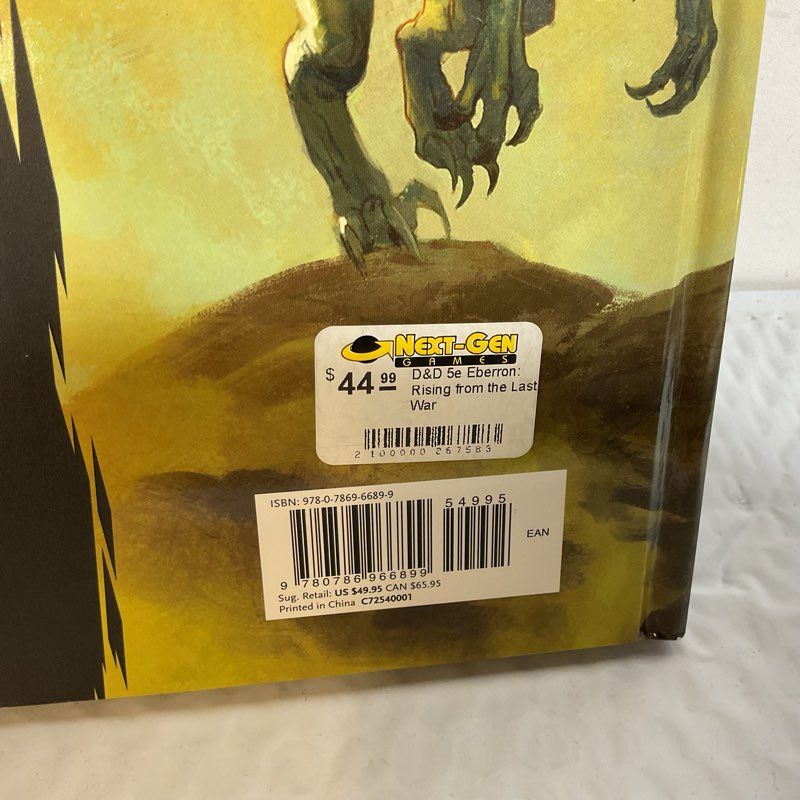 D&D Dungeons & Dragons 5e Eberron Rising From The Last War Standard Cover