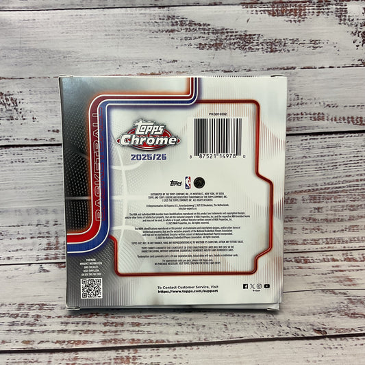 Topps Chrome 2025 26 Basketball Card Box 59 Cards
