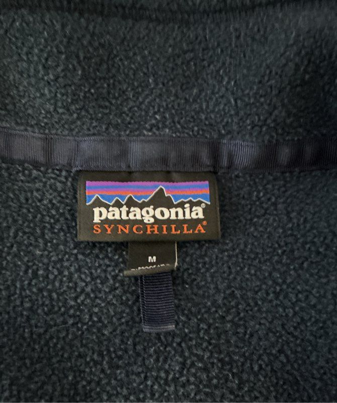 Men's Patagonia Synchilla Blue Fleece Pullover Size M