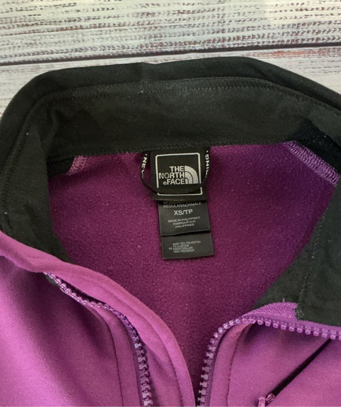 Women's The North Face Purple& Black Zip Up Jacket Size XS