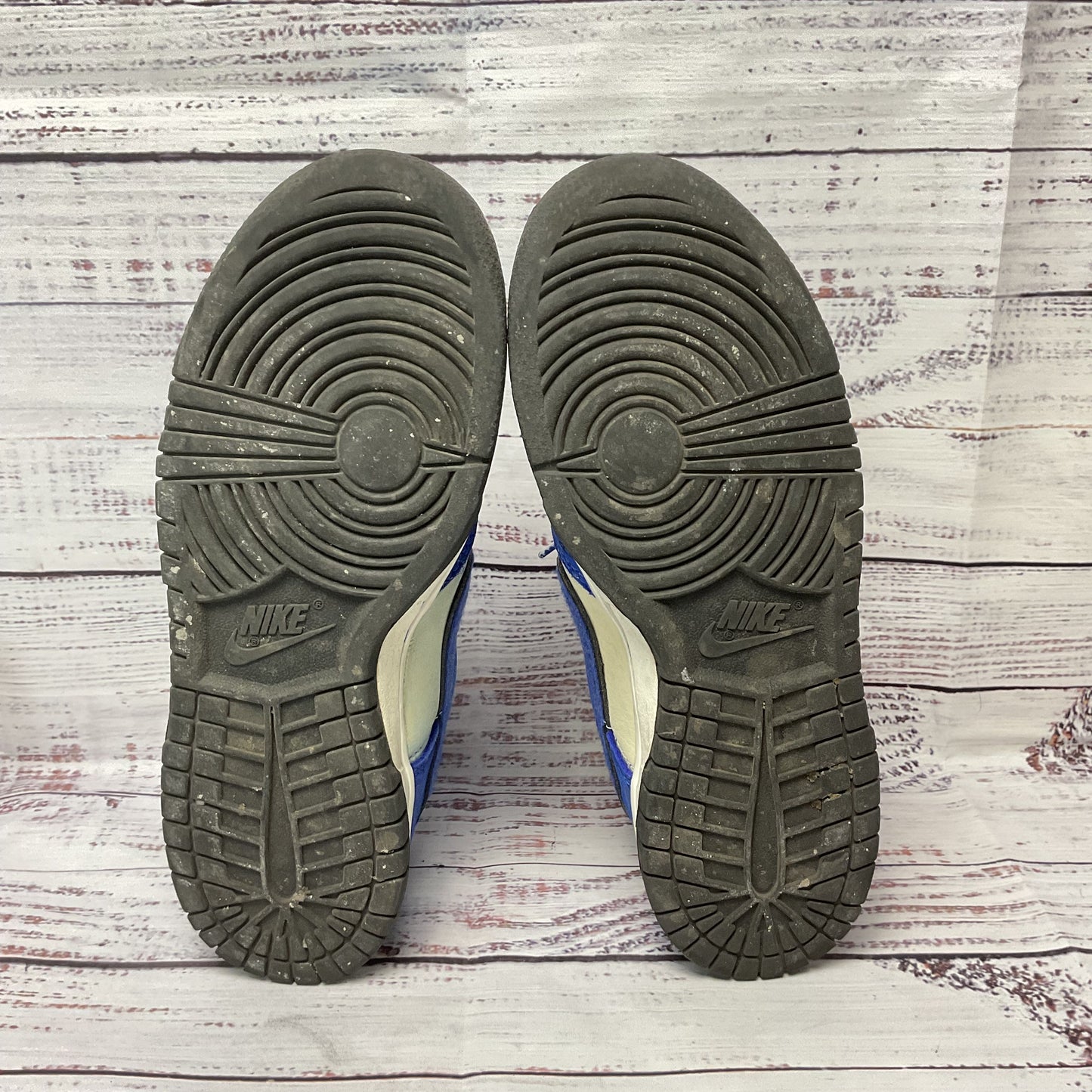 Nike Dunk Low Jackie Robinson Blue Sneaker Shoe Size 4.5Y=4.5M=6W Stained*