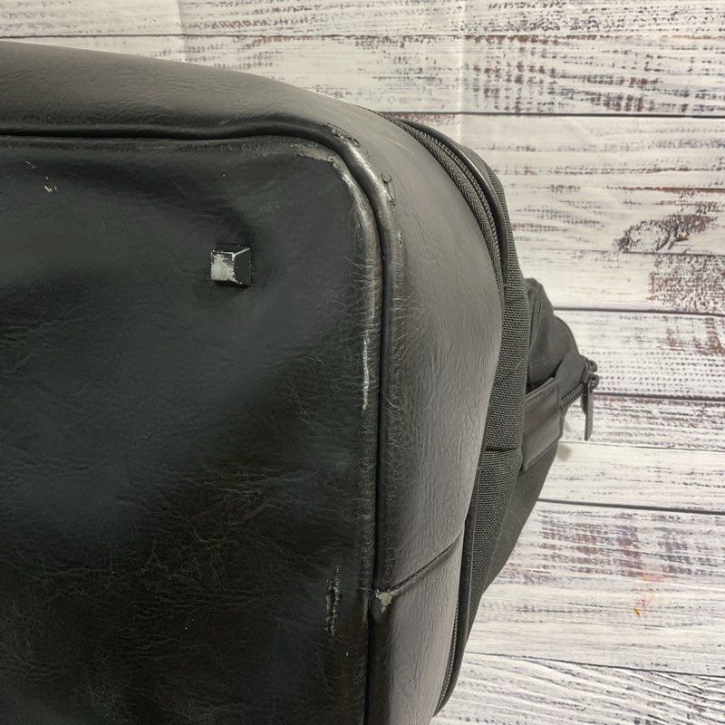 Beis Black Canvas Doctor Bag Overnight Duffel