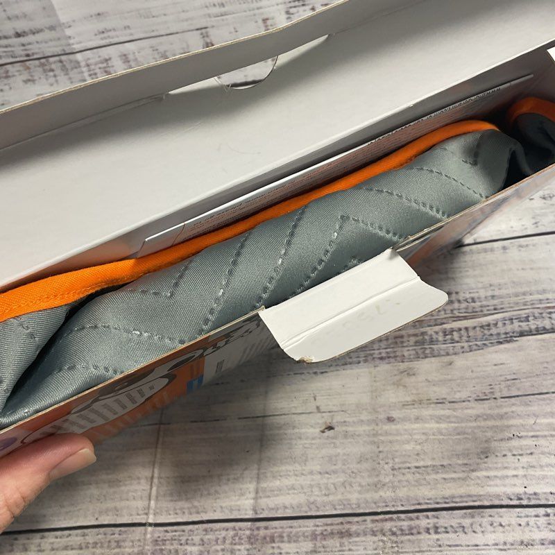 NOB Thundershirt Sport Dog Anxiety Vest Platinum Orange Trim