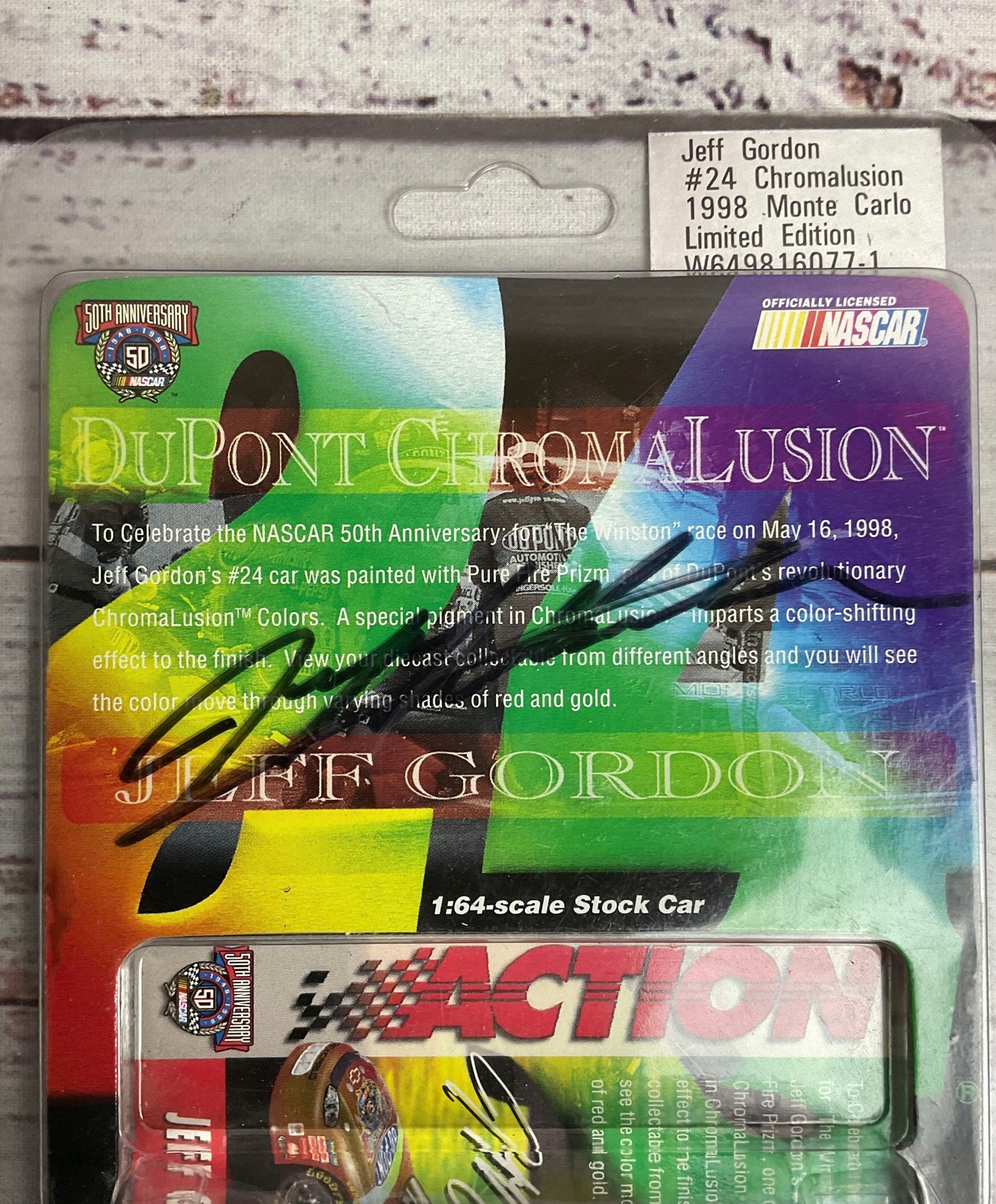 Autographed 1998 Jeff Gordon #24 Dupont Monte Carlo Chevy Diecast Car