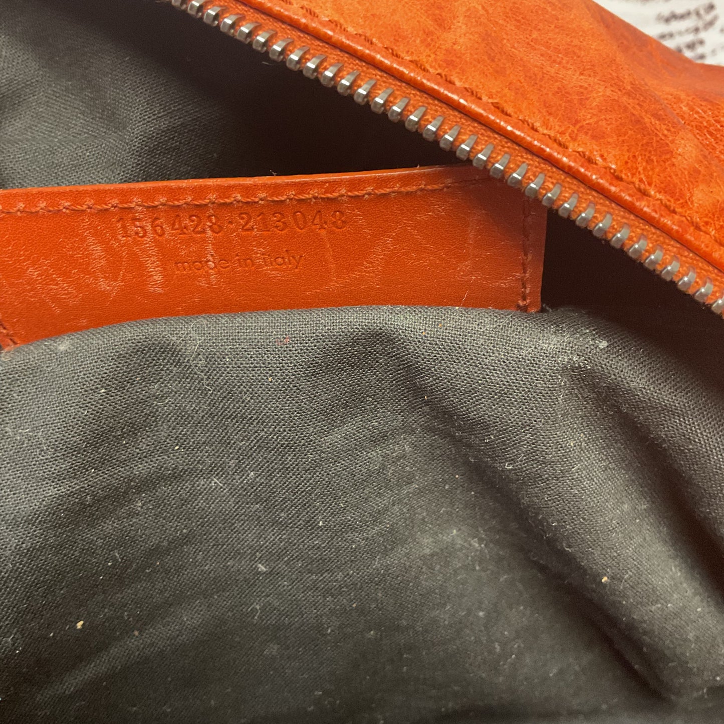 Balenciaga Boston Bag Brown Leather Shoulder Bag Purse 156428