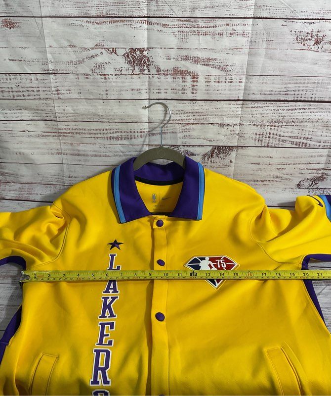 Nike Los Angeles Lakers Showtime City Edition Warm Up Jacket Size M 75th