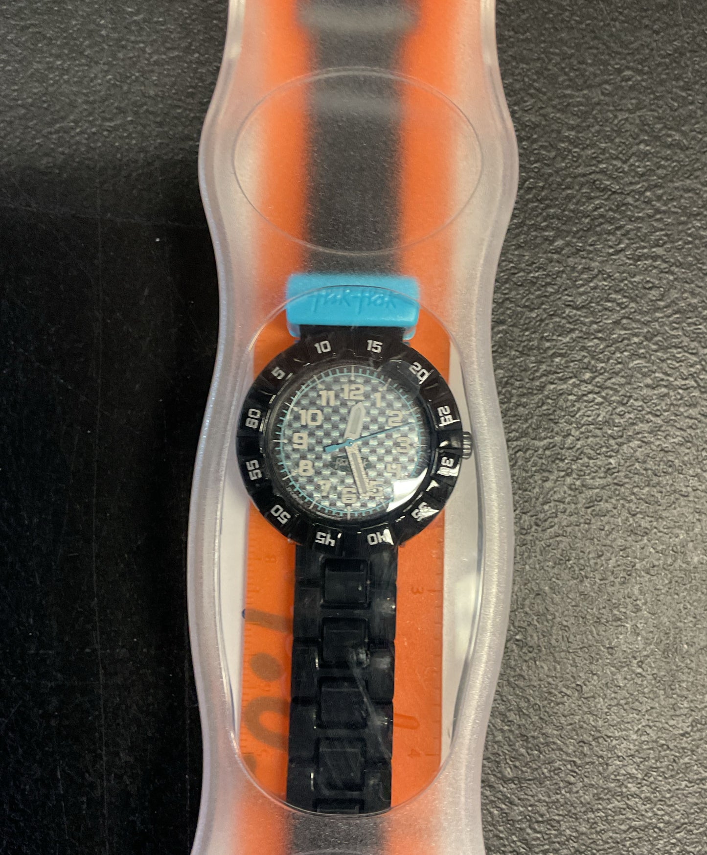 Flik Flak Watch Black Rubber Band
