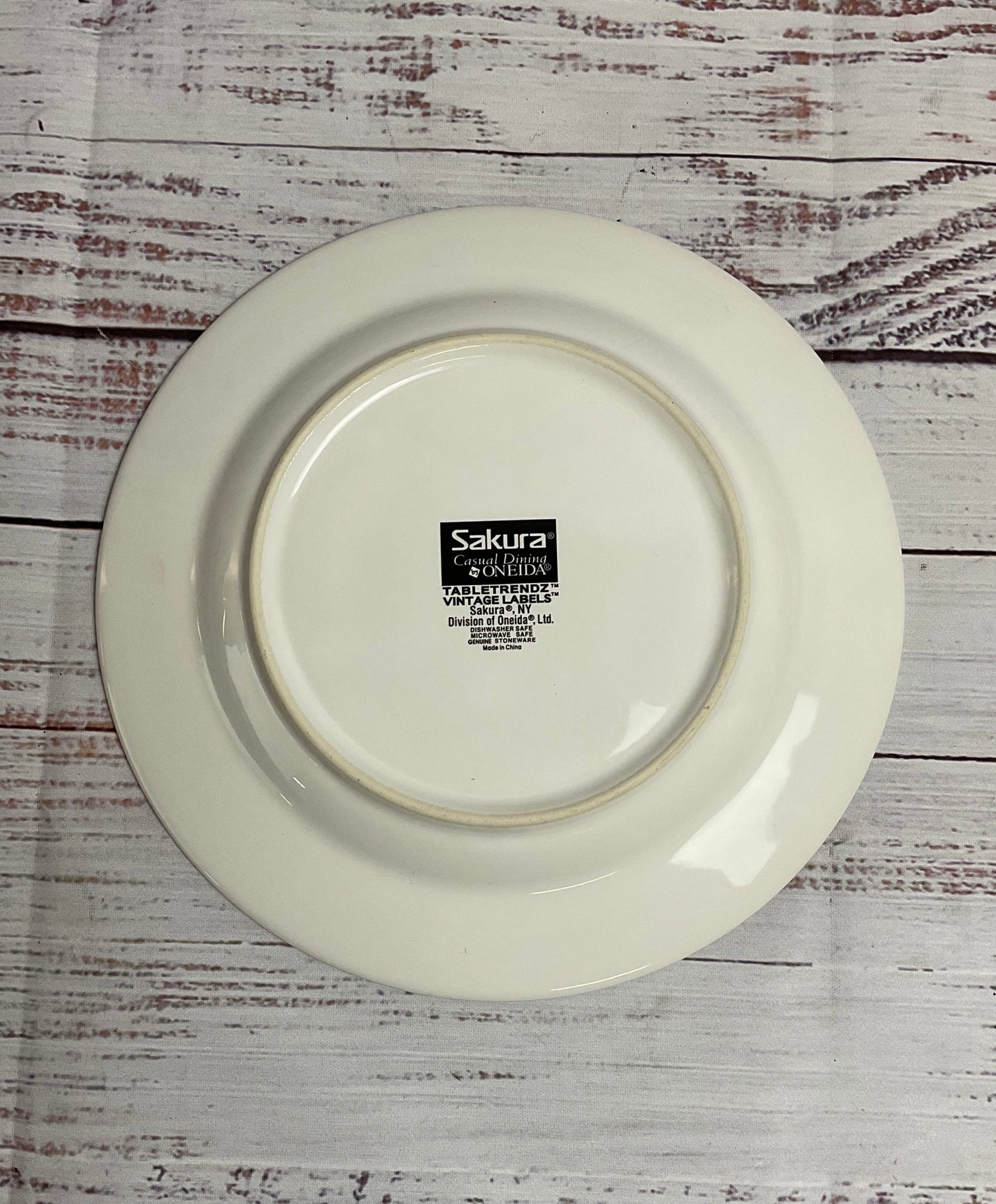 Sakura Oneida Vintage Label Imperial Plums 8" Plate