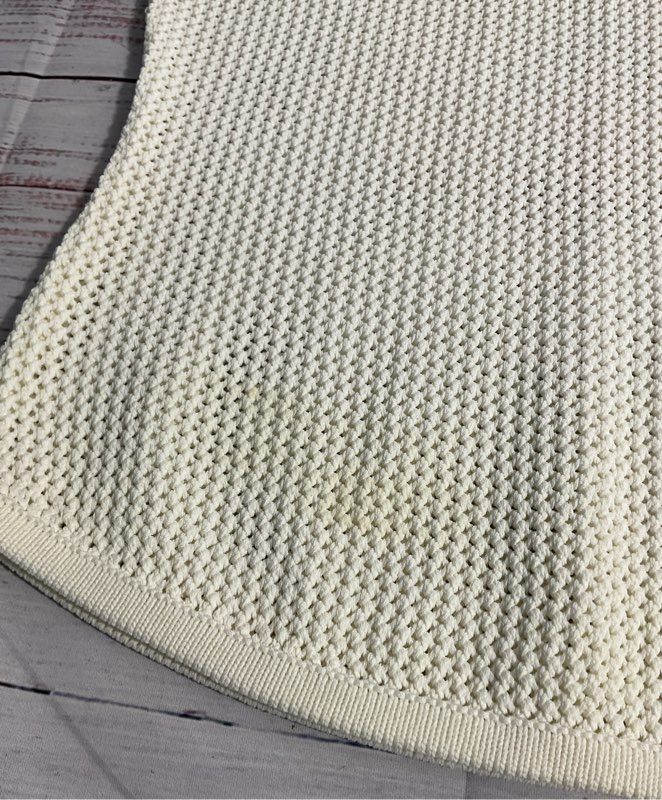 HOUSE OF CB Women's White Knit Top Size S Viscose Blend