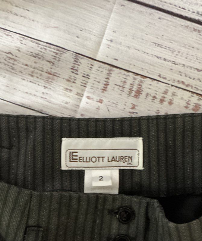 Women's Elliot Lauren Gray Pinstriped Pants Size 2