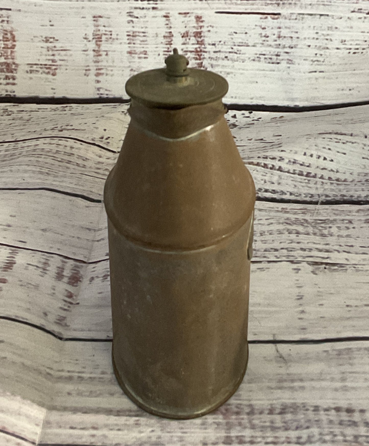 Vintage Canteen Military Metal Cream Container Steel