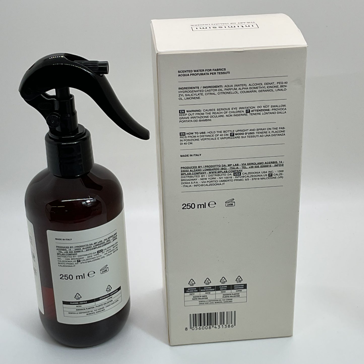 NEW INTIMISSIMI Scented Water Acqua Profumata Talc 250ml 8.4fl.oz (2 of 2)