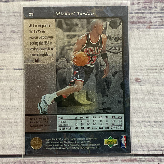 1996 Upper Deck SP Hologram MICHAEL JORDAN Basketball #23 Card