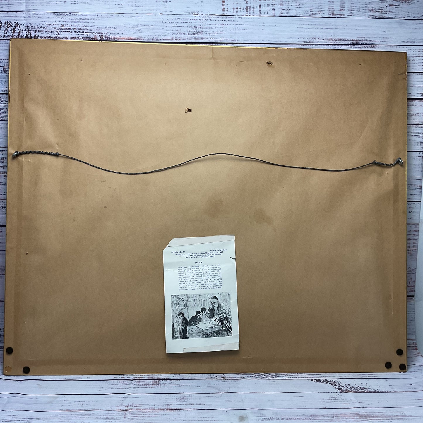 Rabbis Teach Boy Reading The Torah Scroll Judaica Print Bertoldo Taubert 49/200