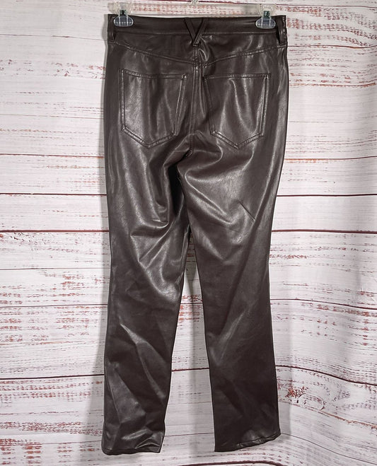 Veronica Beard Beverly High-Rise Skinny Flared Pants Brown 28