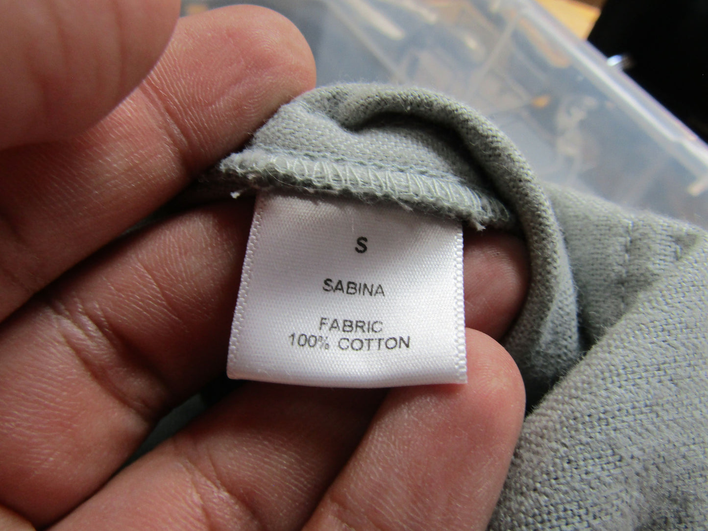 Sabina Heli Women's Gray Corduroy Jumpsuit Size S