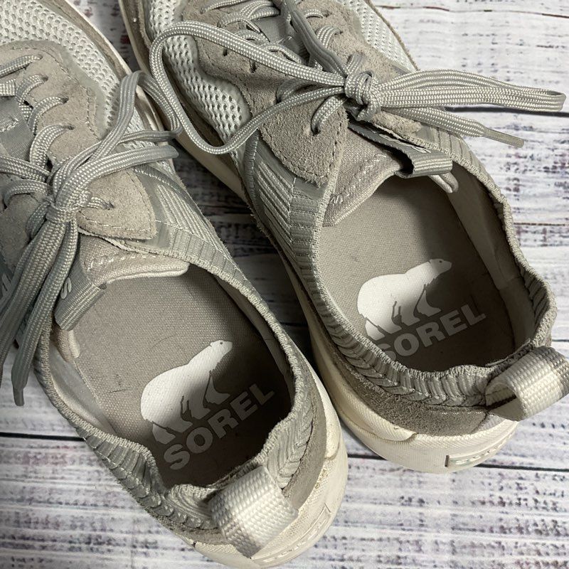 Sorel ONA 503 Knit Dove Grey Athletic Sneakers Women's Size 7