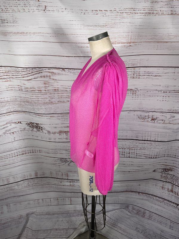 Forte Forte Women's Pink Sheer Long Sleeve Blouse Size 1 Made in Italy