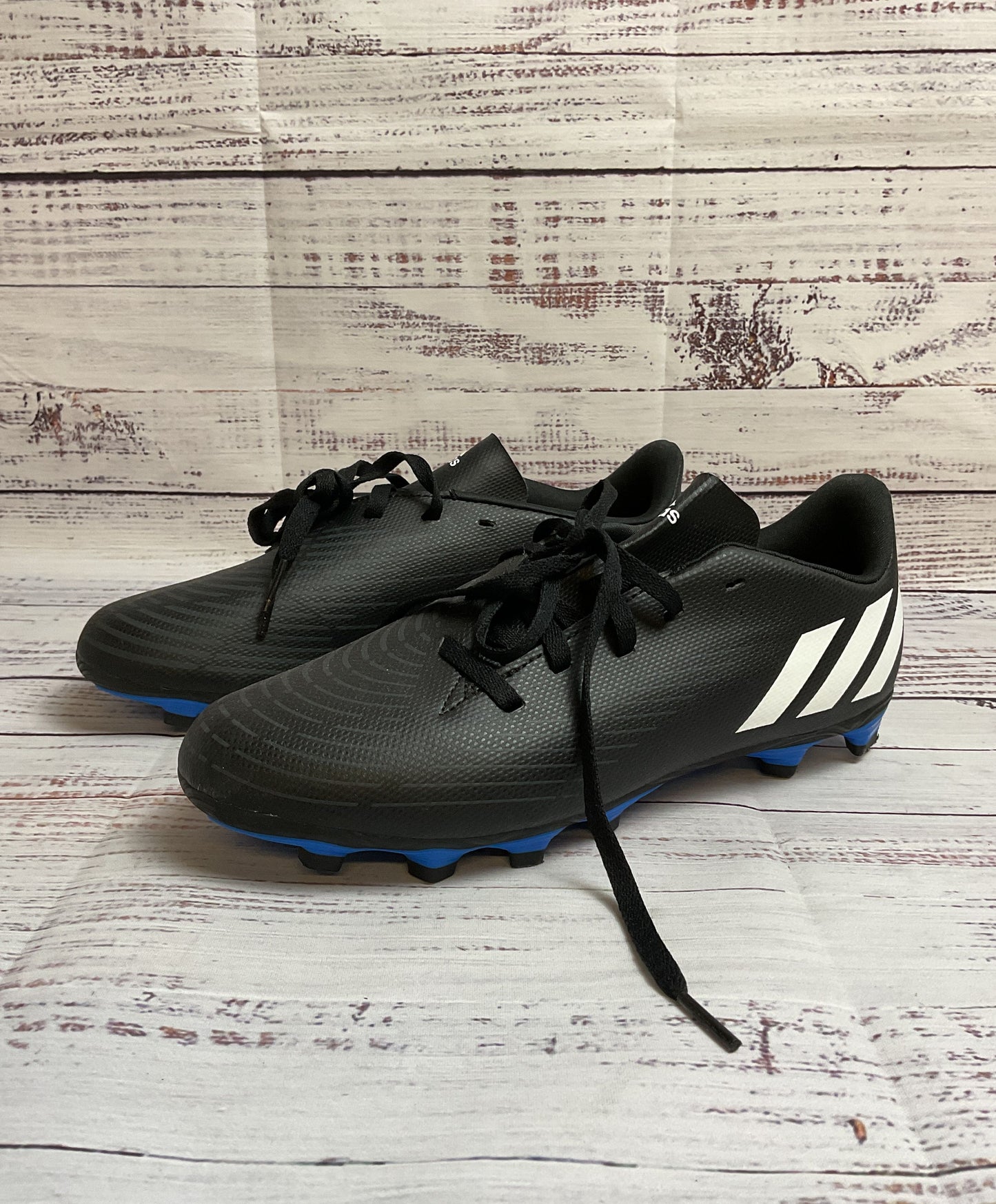 adidas Predator Edge Black Athletic Shoe Men 5.5