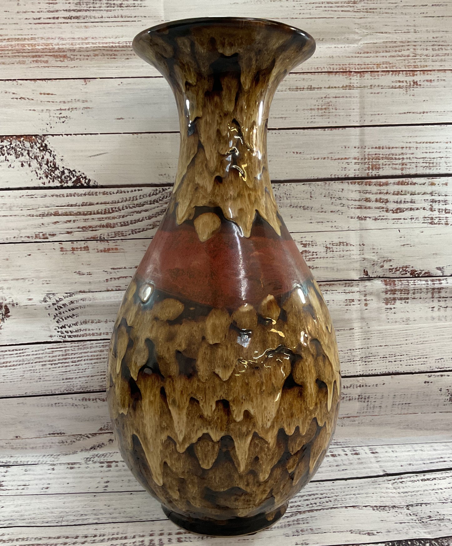 Alexander Kalifano Ceramic Drip Glaze Vase