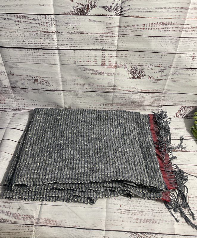 Elemente Clemente Women's Linen Blend Blue Scarf