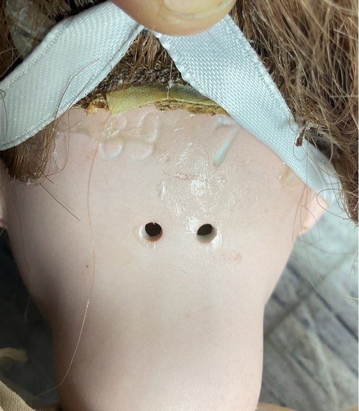Vintage 14" German 897 Numbered Bisque-Head Doll