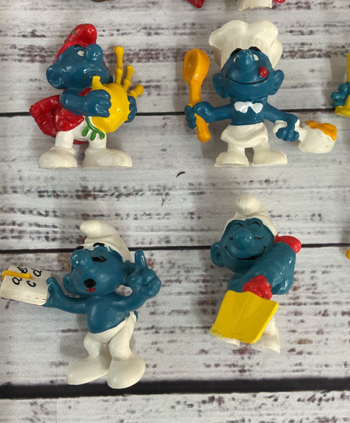 Vintage Schleich Peyo Smurfs Lot of 13
