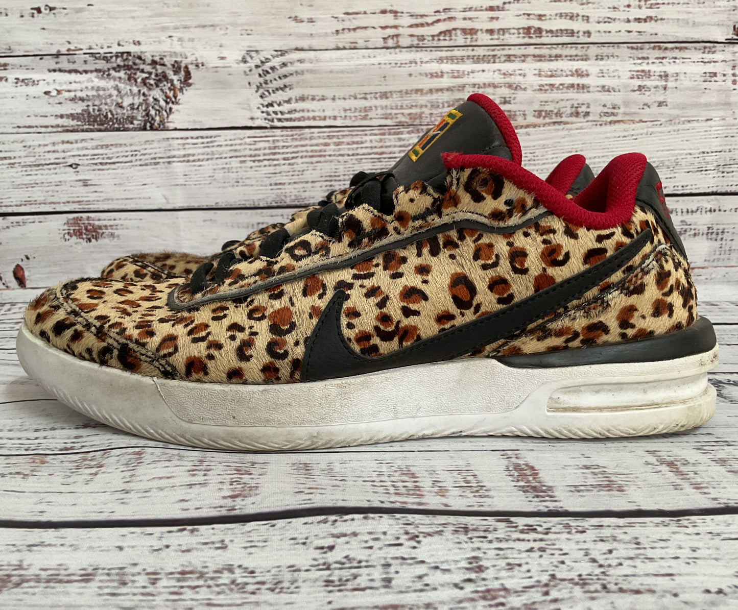 Nike Air Vapor Wing Premium Women's Leopard Print Calf Hair Sneakers CQ9679-001