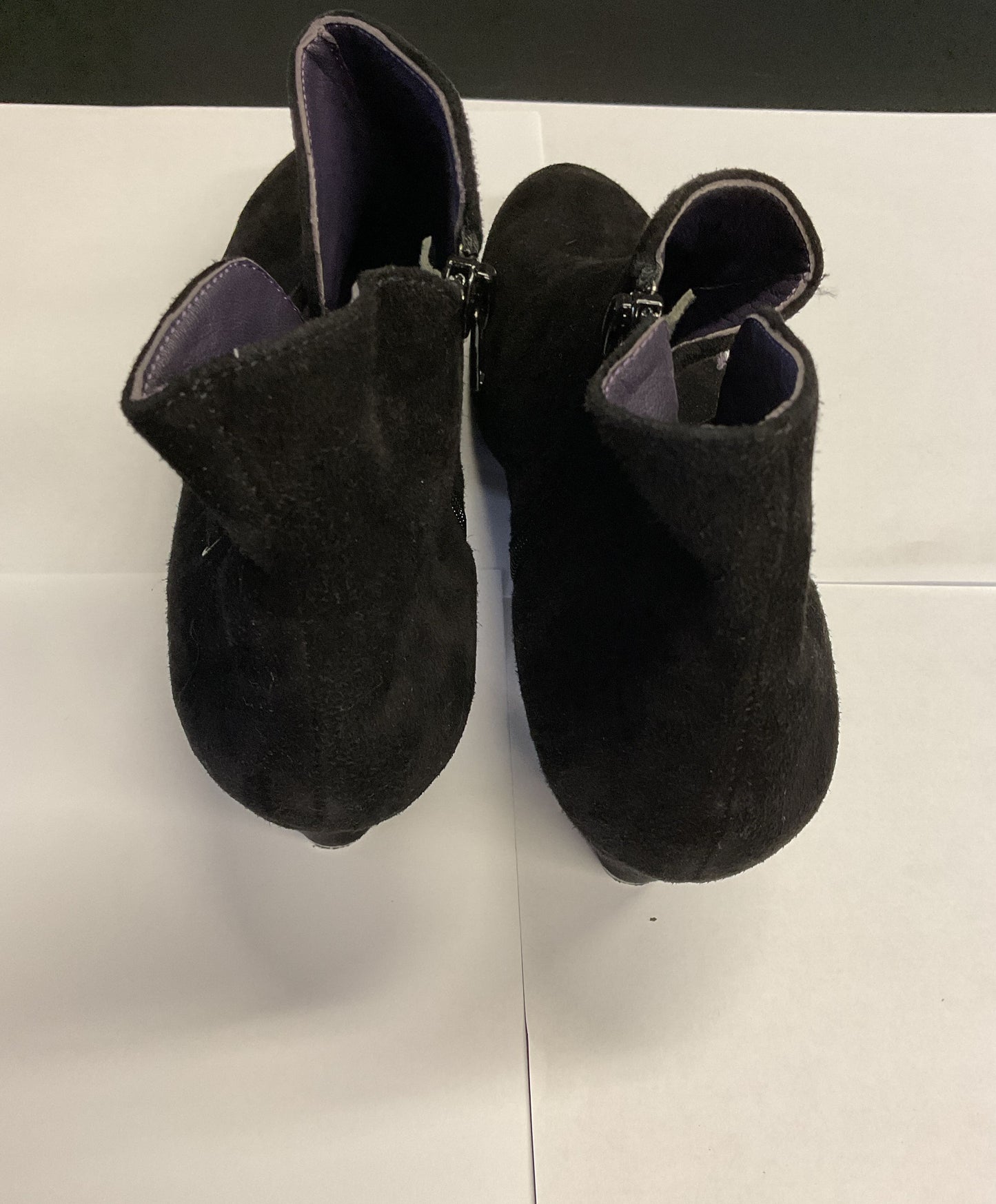 VANELI Black Suede Ankle Boot Women 9.5